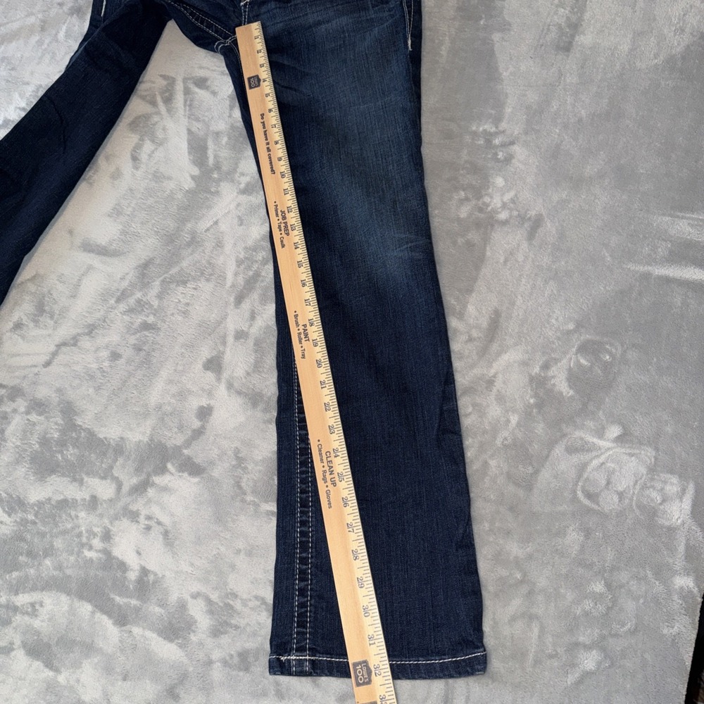 Ariat Women's REAL Jeans Sz 26R Mid Rise Stretch Entwined Boot Cut Rodeo Girly - Picture 4 of 9